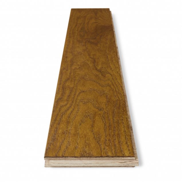 Melia Nutmeg Brushed Stain & Matt Lacquered  Side Plank